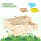 Costway 3-Tier Outdoor Raised Garden Bed Vegetable Planter Box for Patio Lawn Backyard